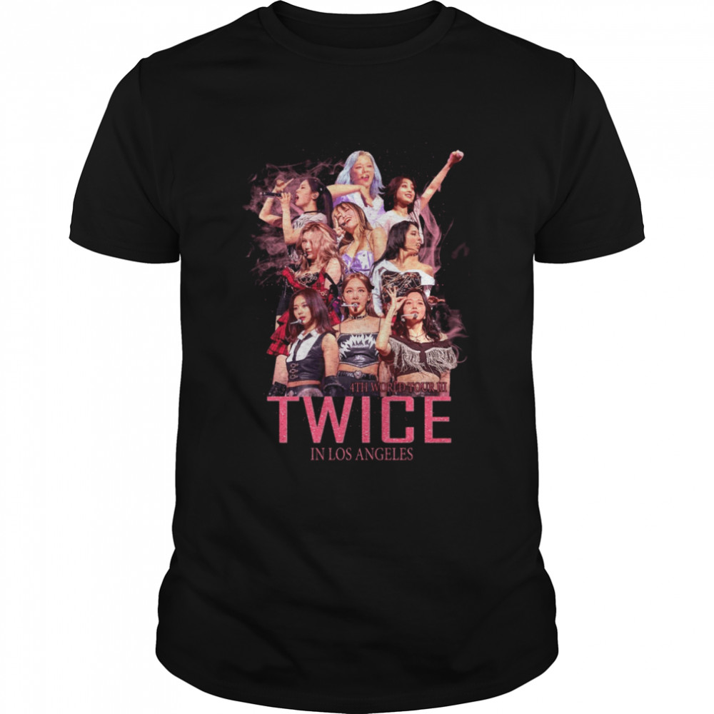 Twice 4th World Tour III In LA Vintage Retro For ONCE shirt