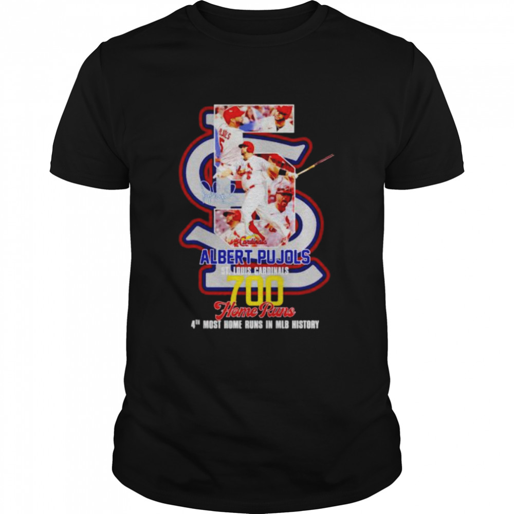 albert Pujols St Louis Cardinals 4th most home runs in MLB history shirt