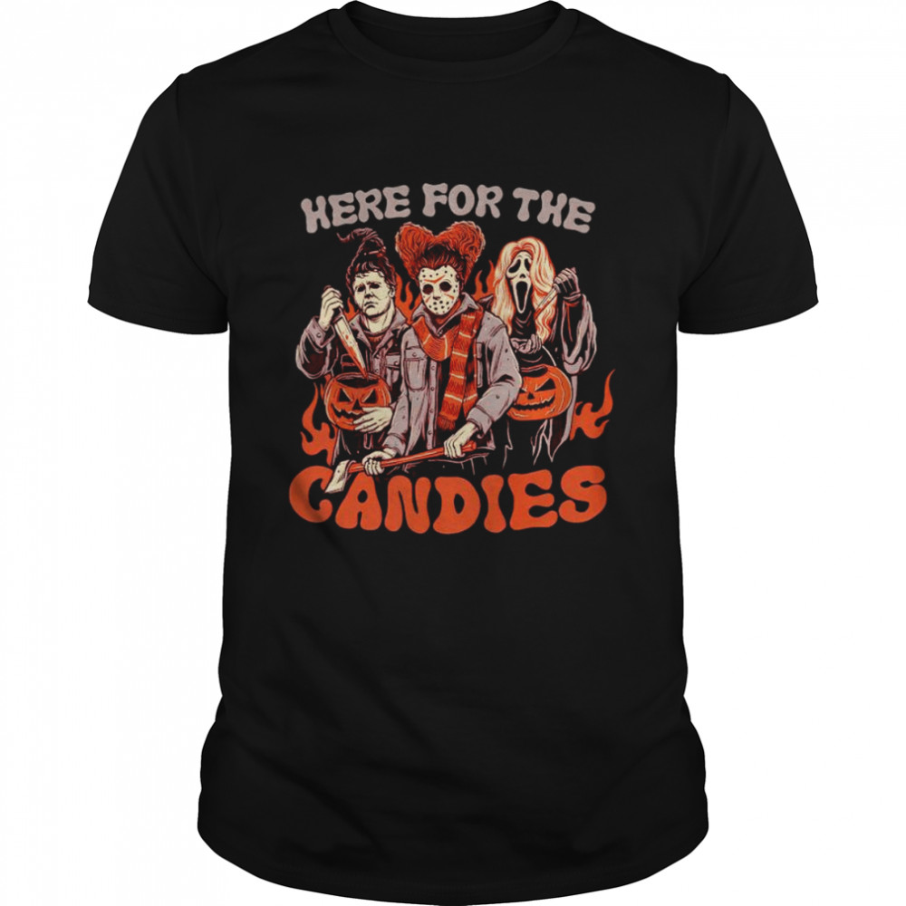 Hocus Pocus Horror movie Here for the candies shirt