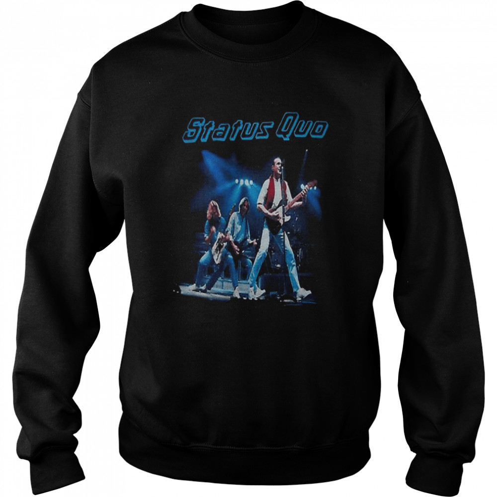 90s live tour design status quo shirt unisex sweatshirt