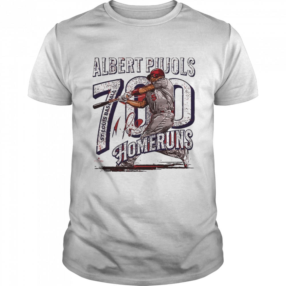 Albert Pujols St. Louis Baseball 700 Home Runs Wave signature shirt