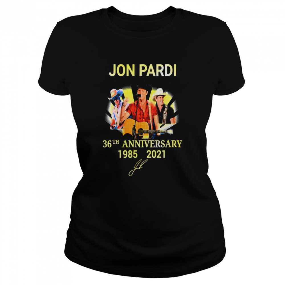 anniversary design of jon pardi singer shirt classic womens t shirt