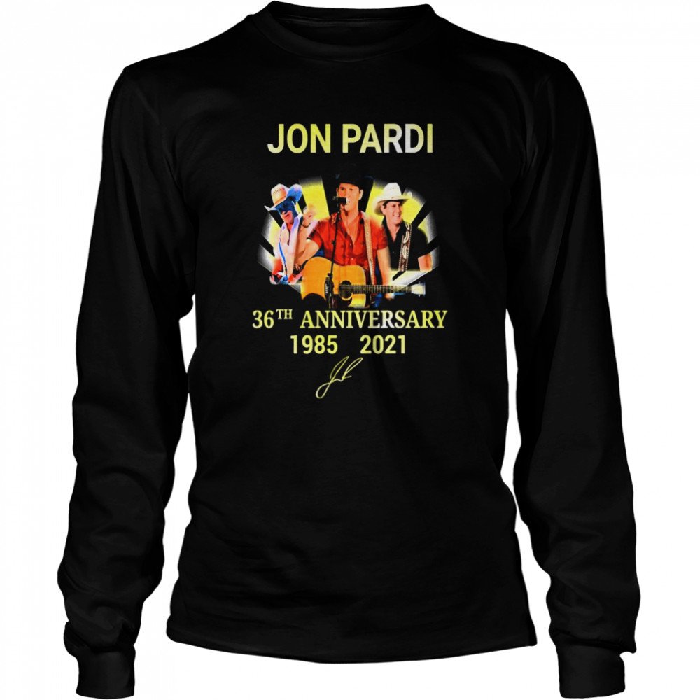 Anniversary Design Of Jon Pardi Singer shirt Long Sleeved T-shirt