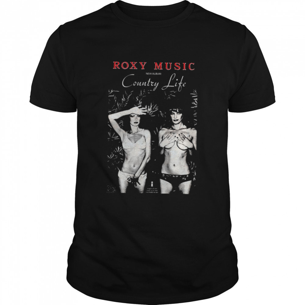 Black And White Art Roxy New Album Country Life shirt Classic Men's T-shirt