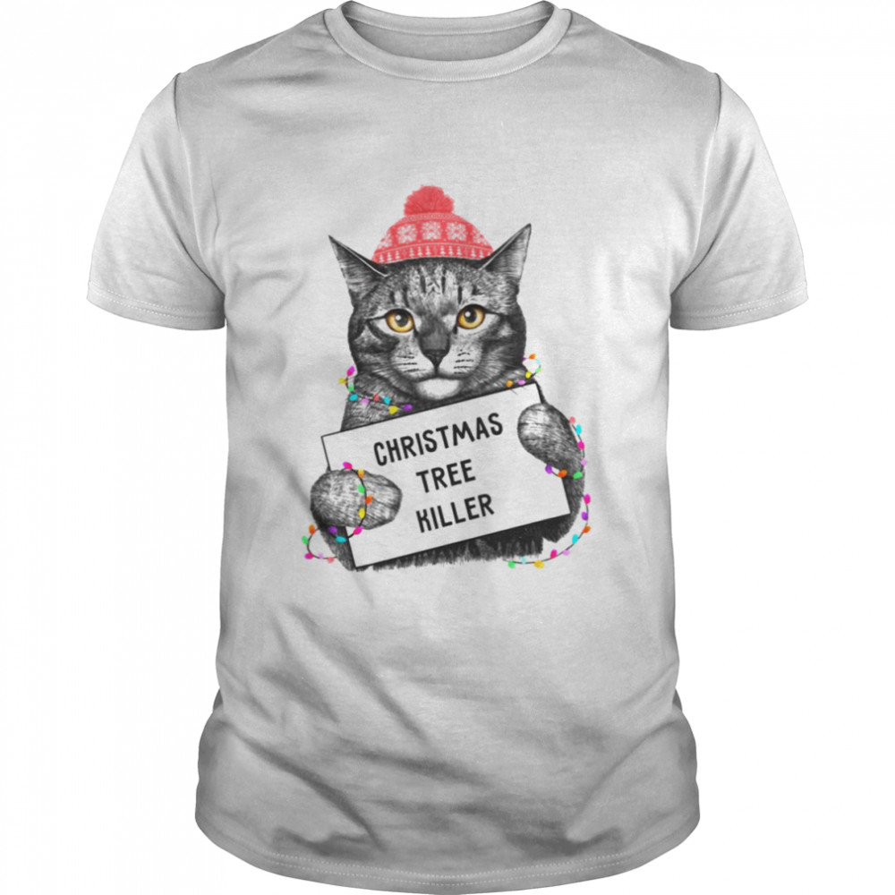 Cat In Prison Christmas Tree Killer shirt Classic Men's T-shirt