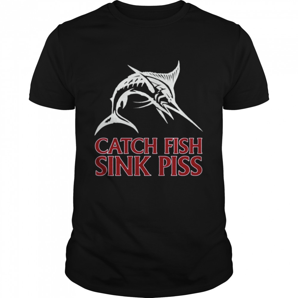 Catch Fish Sink Piss Black shirt Classic Men's T-shirt