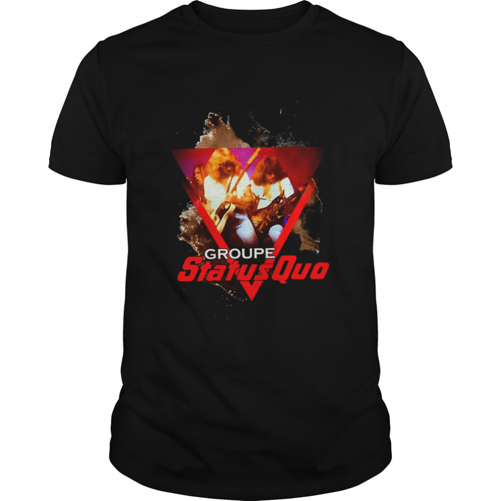 Cool Rock Music Groupe Status Quo shirt Classic Men's T-shirt