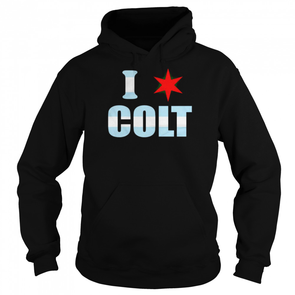 i love chicago star colt shirt unisex hoodie
