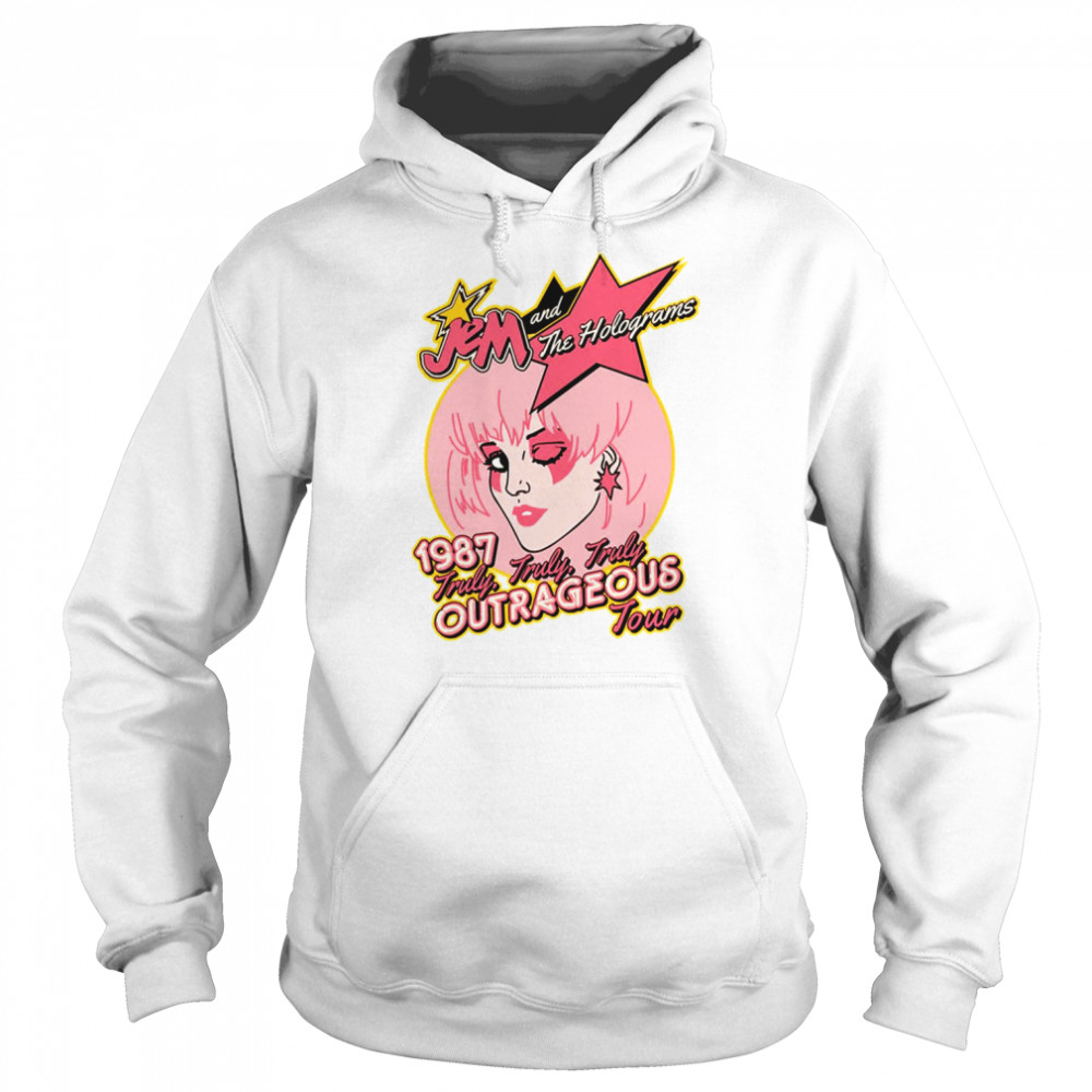 Jem And The Holograms 1987 Truly Truly Truly Outrageous Tour shirt Unisex Hoodie
