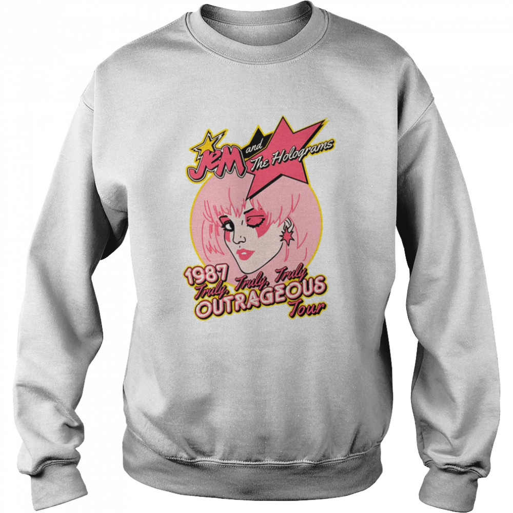 Jem And The Holograms 1987 Truly Truly Truly Outrageous Tour shirt Unisex Sweatshirt