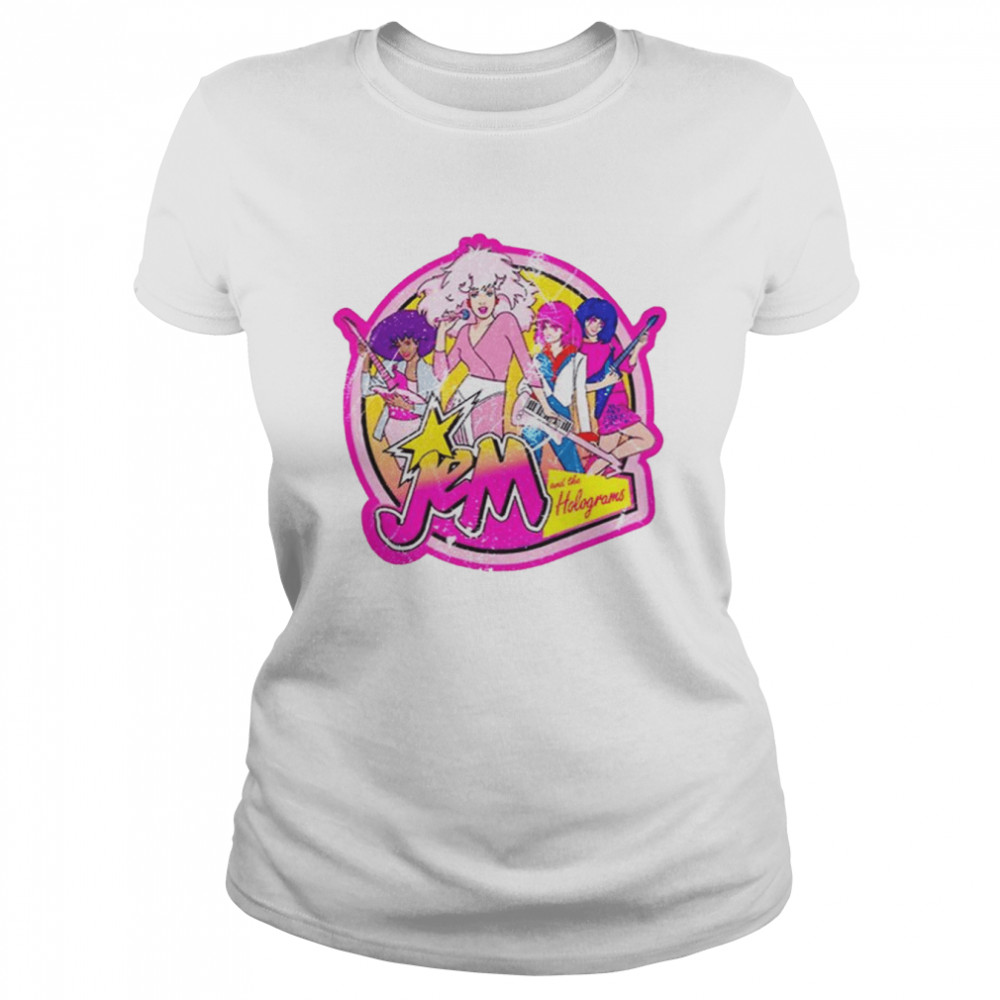 Jem And The Holograms Tour Distressed shirt Classic Women's T-shirt