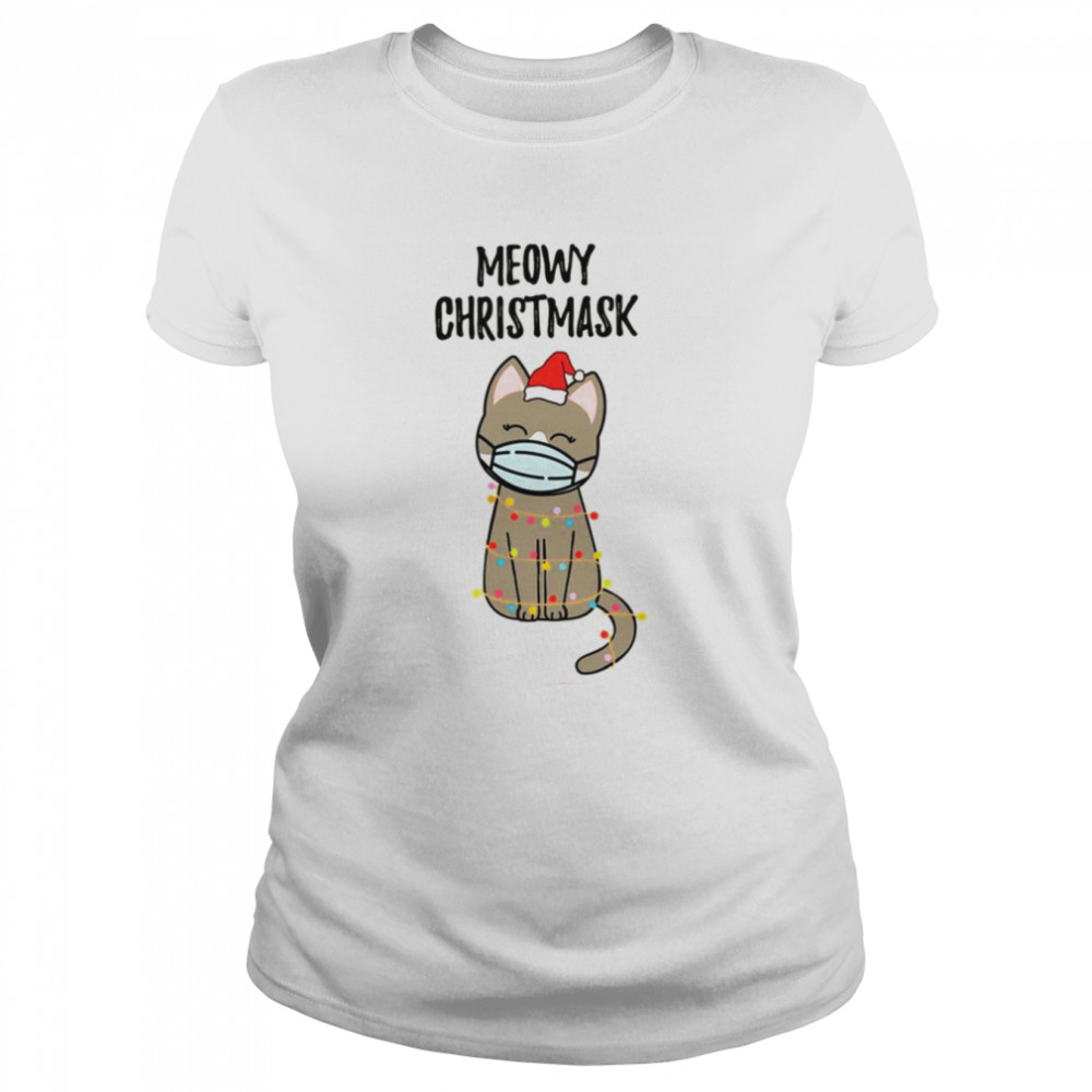 Meowy Christ Cute Wearing Mask shirt Classic Women's T-shirt