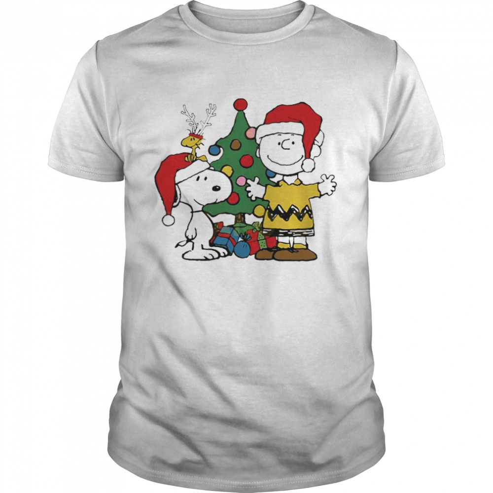 Merry Christmas Charlie Brown And Snoopy  Classic Men's T-shirt