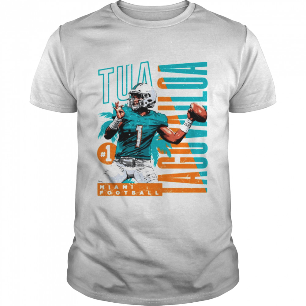 Miami Football #1 Tua Tagooovailoa shirt Classic Men's T-shirt