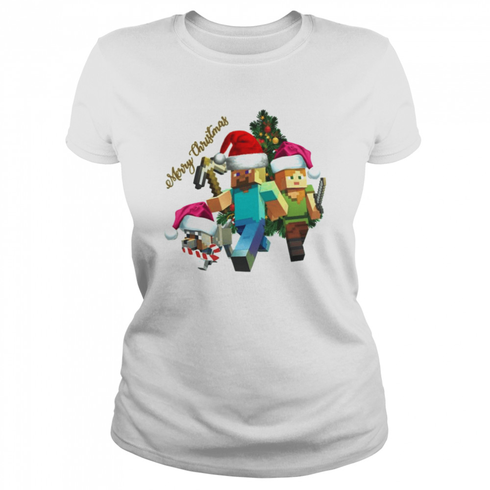 Minecraft Merry Christmas And Happy New Year Roblox shirt Classic Women's T-shirt