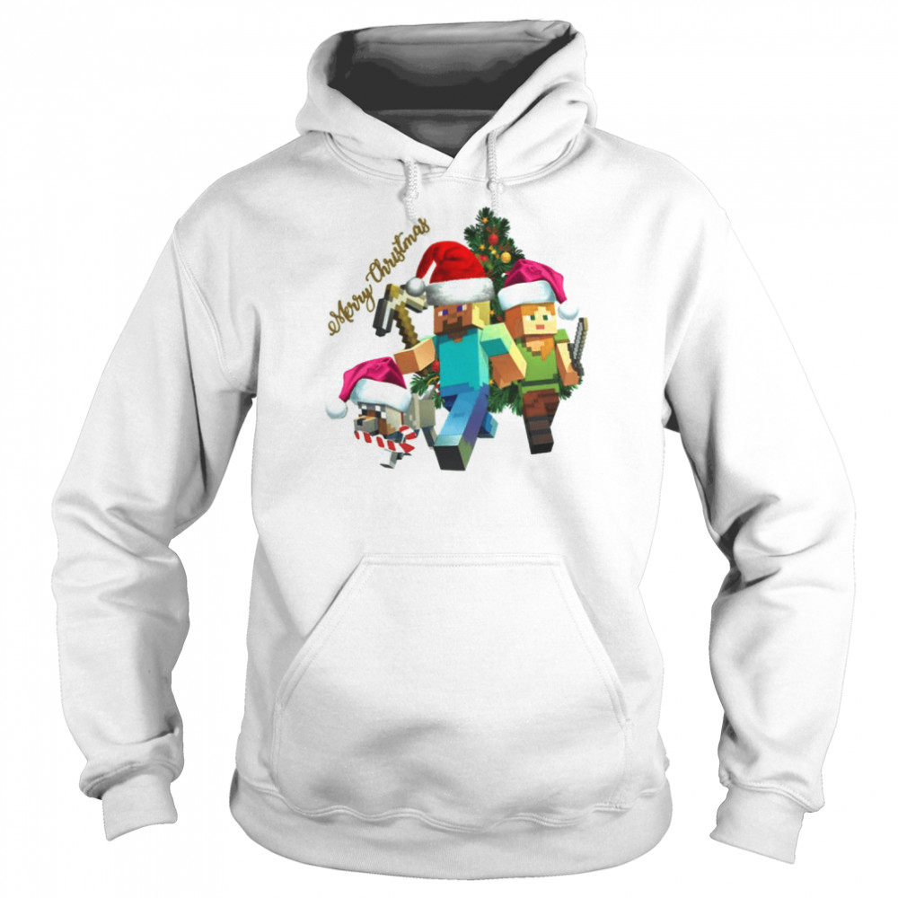 Minecraft Merry Christmas And Happy New Year Roblox shirt Unisex Hoodie