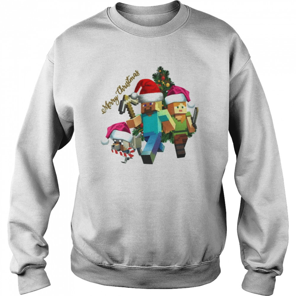 Minecraft Merry Christmas And Happy New Year Roblox shirt Unisex Sweatshirt
