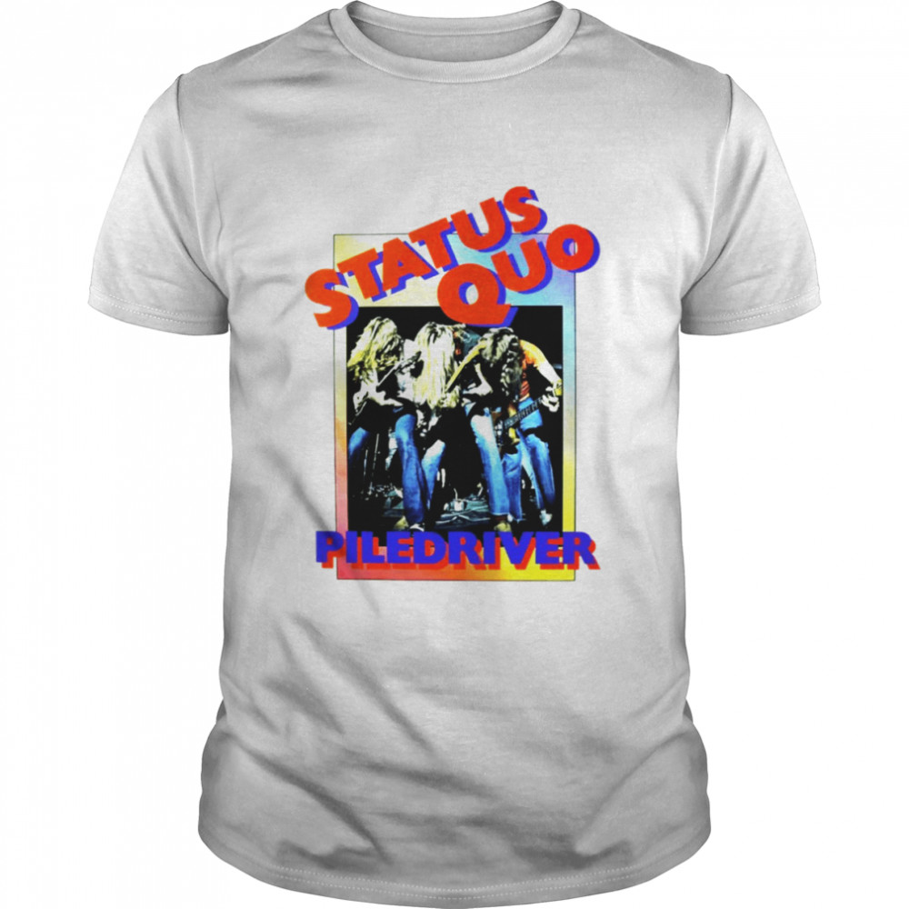 Piledriver Album Art Status Quo shirt Classic Men's T-shirt