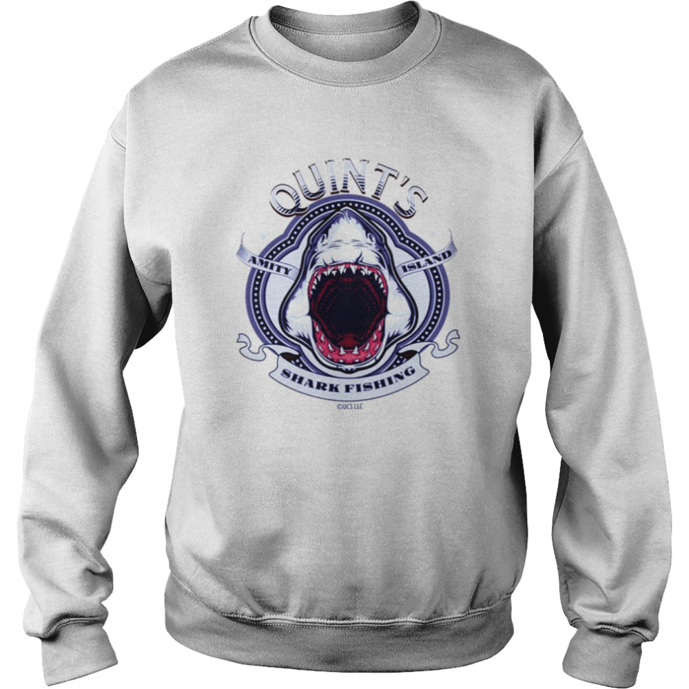 quints shark fishing jaws movie shirt unisex sweatshirt