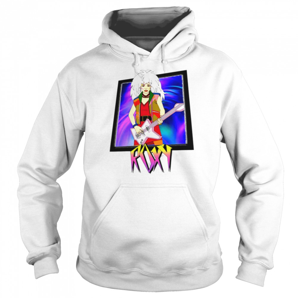 roxy animated jem and the holograms shirt unisex hoodie