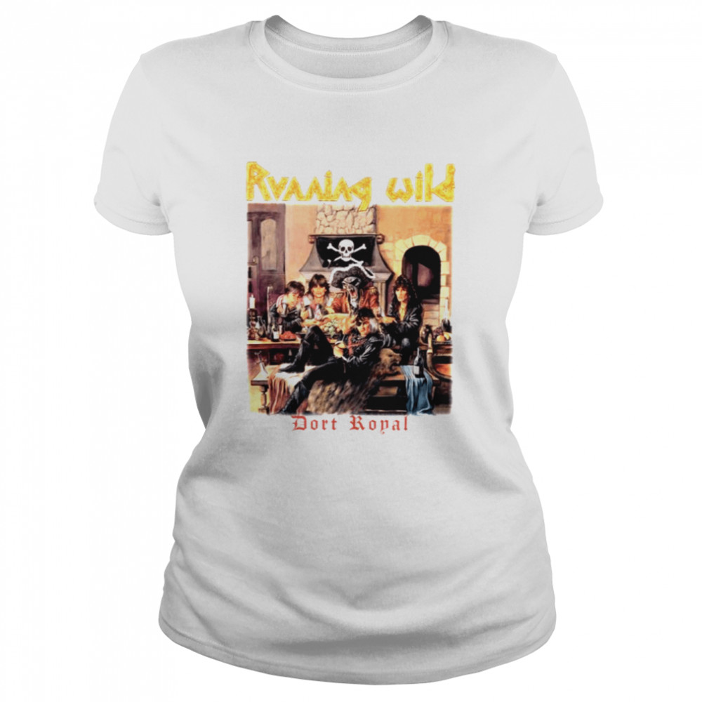running wild port royal music shirt classic womens t shirt
