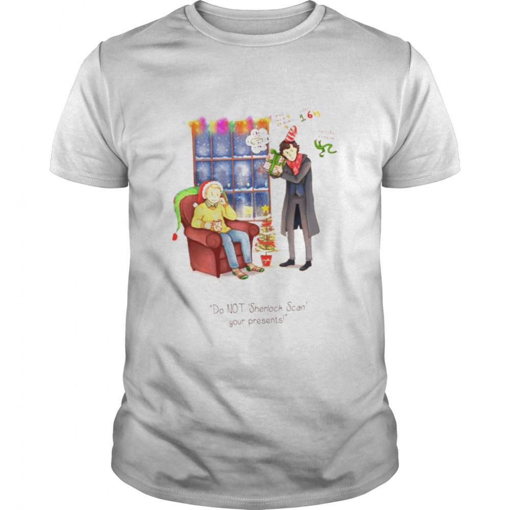 Sherlock’s Santa Scan Funny Christmas And Sherlock Holmes shirt Classic Men's T-shirt