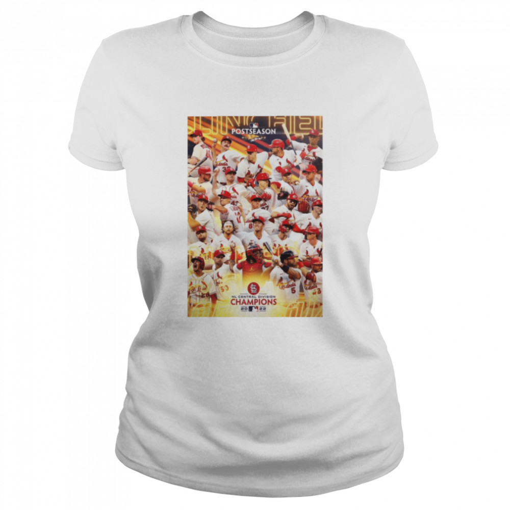 St Louis Cardinals MLB 2022 NL Central Division Champions Clinched shirt Classic Women's T-shirt