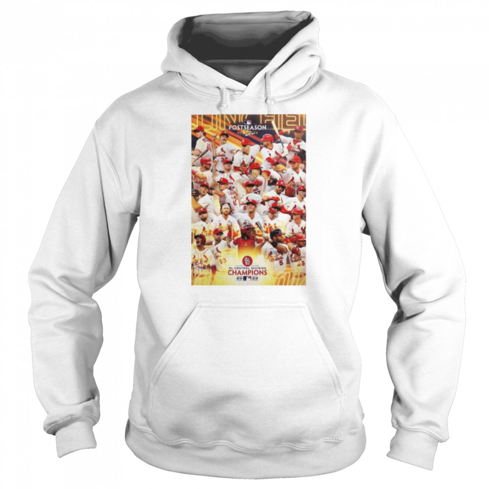 St Louis Cardinals MLB 2022 NL Central Division Champions Clinched shirt Unisex Hoodie