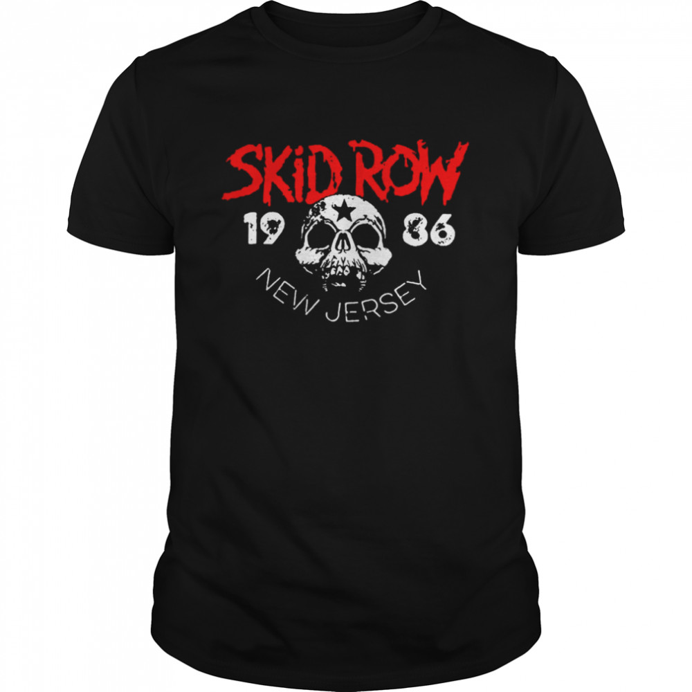 1986 Skid Row Rock Punk Legend shirt Classic Men's T-shirt