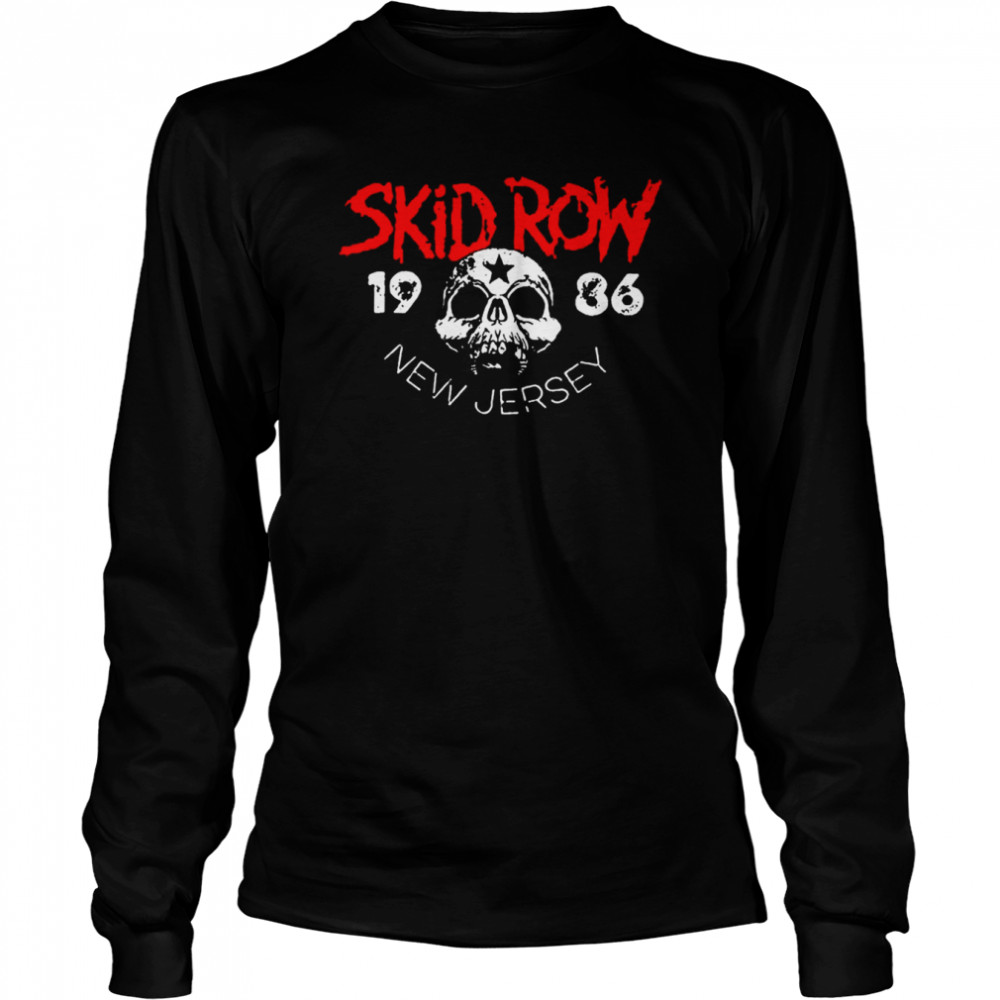 1986 Skid Row Rock Punk Legend shirt Long Sleeved T-shirt