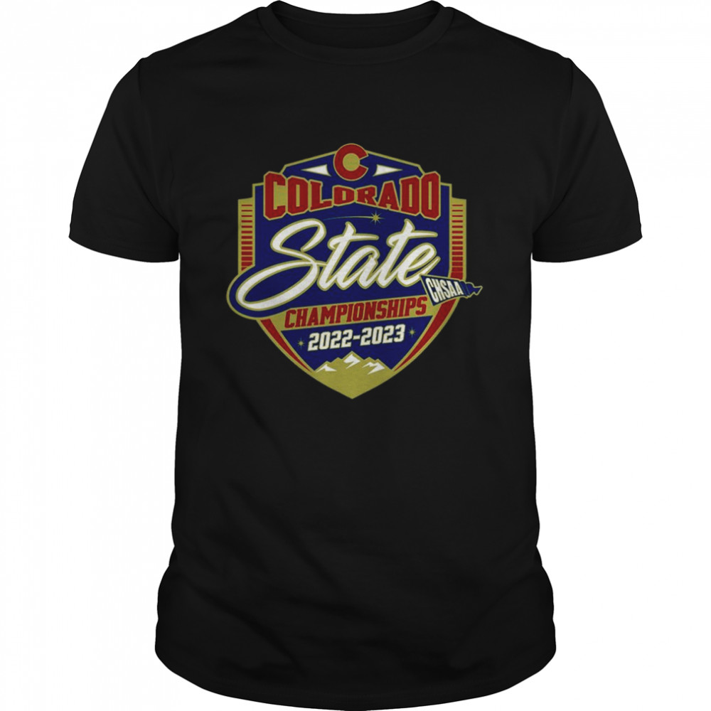 2022 2023 CHSAA Colorado State Championships Lapel Pin  Classic Men's T-shirt