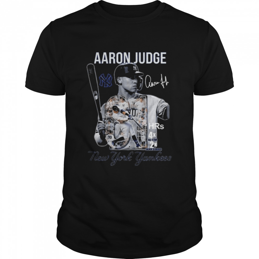 Aaron Judge 61 Hrs 4x All-Star 2x Silver slugger New York Yankees signatures shirt