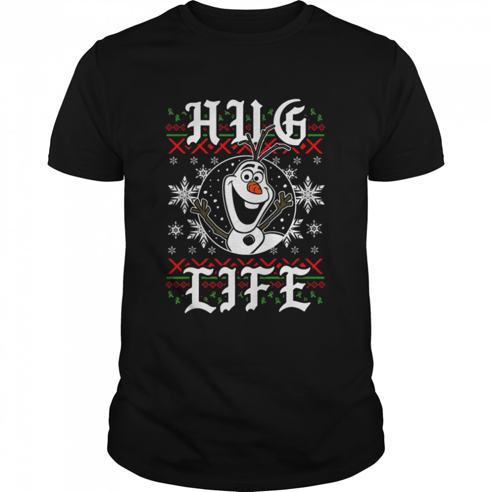 Disney Frozen Olaf Hug Life Ugly Christmas T-Shirt