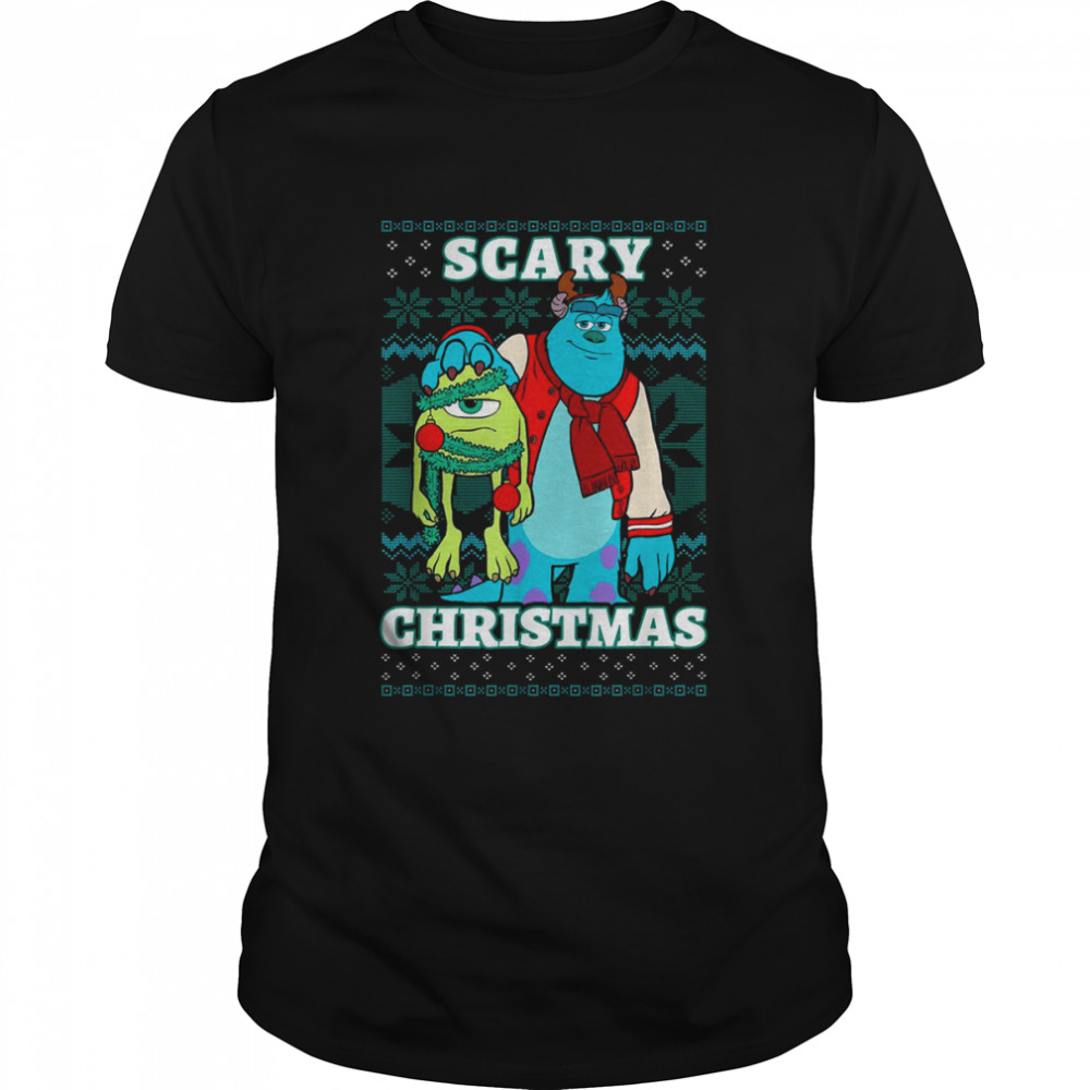 Disney Pixar Monsters Inc. Christmas Scary Ugly Christmas T-Shirt