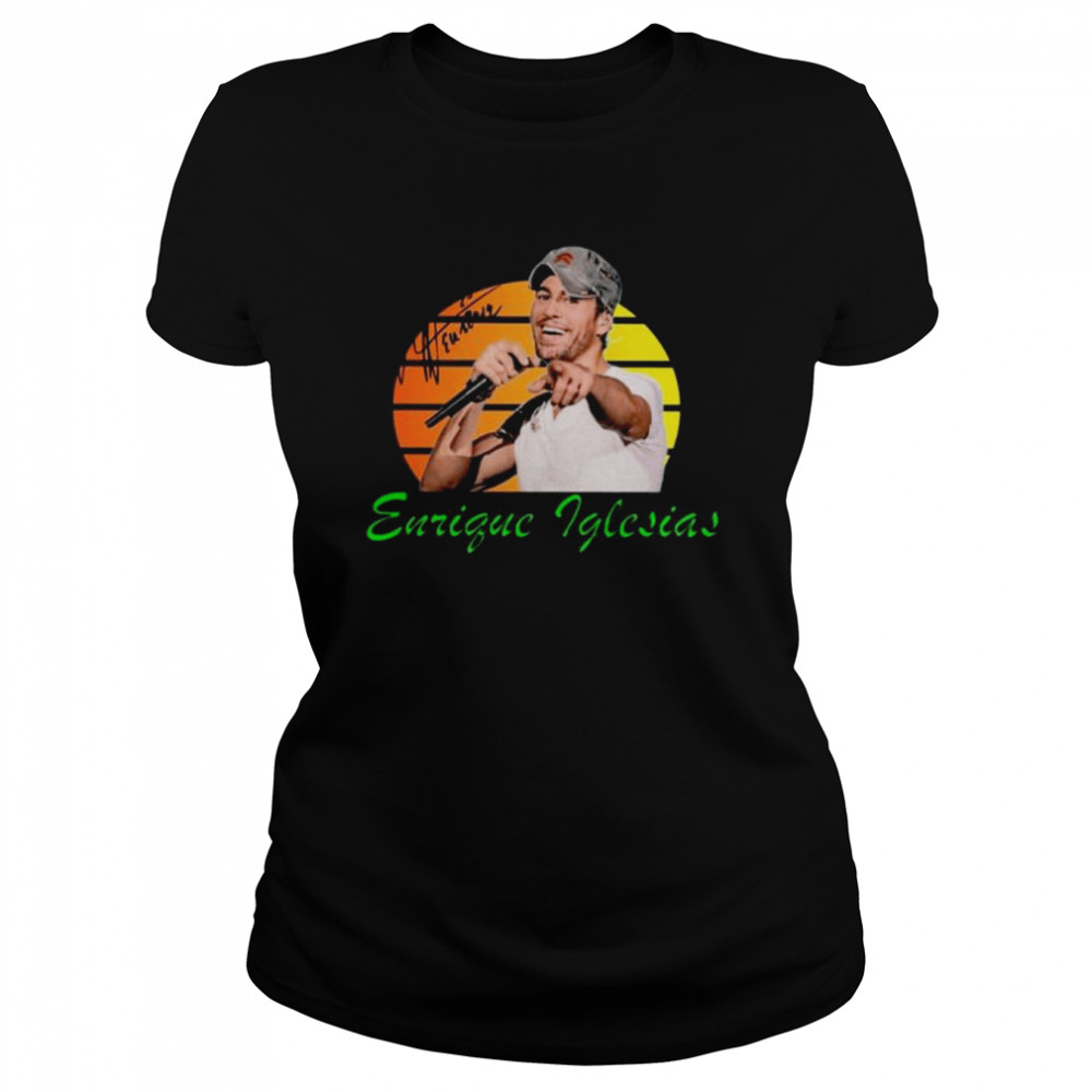 Enrique Iglesias signature vintage shirt Classic Women's T-shirt