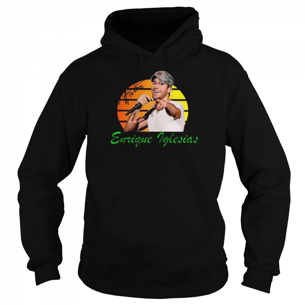 Enrique Iglesias signature vintage shirt Unisex Hoodie