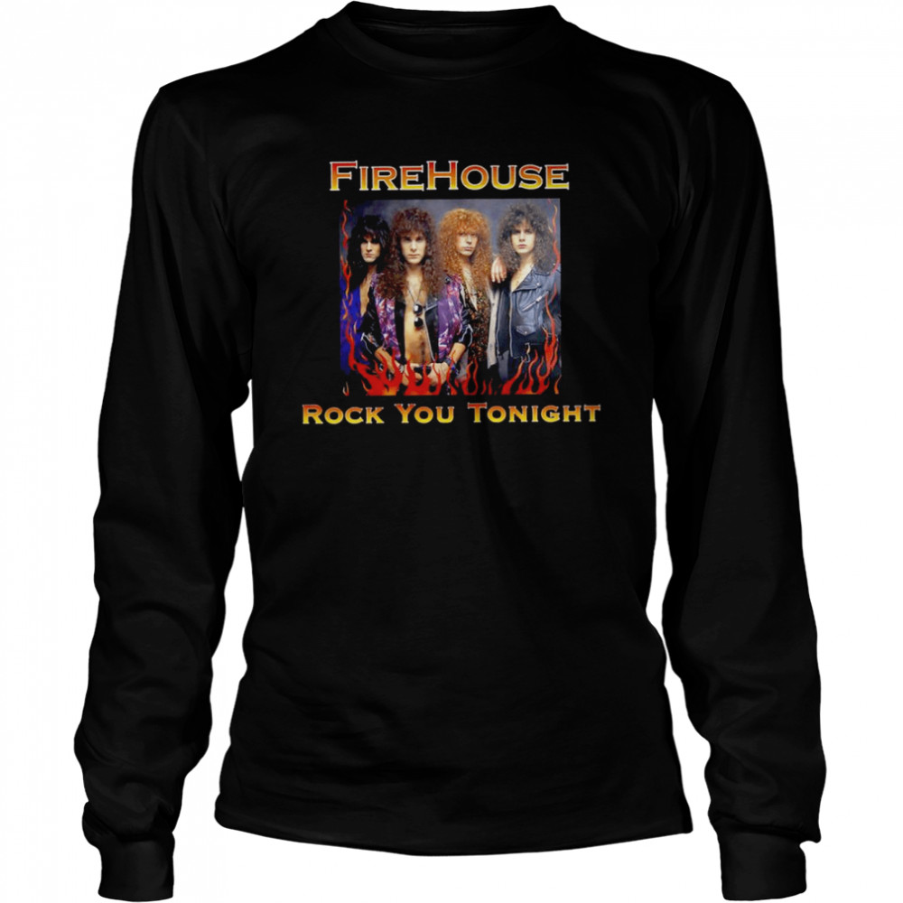 Fiho Fire House Rock Band shirt Long Sleeved T-shirt