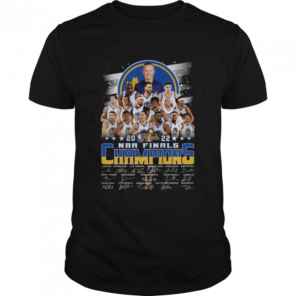 Golden State Warriors 2022 NBA finals Champions signatures shirt