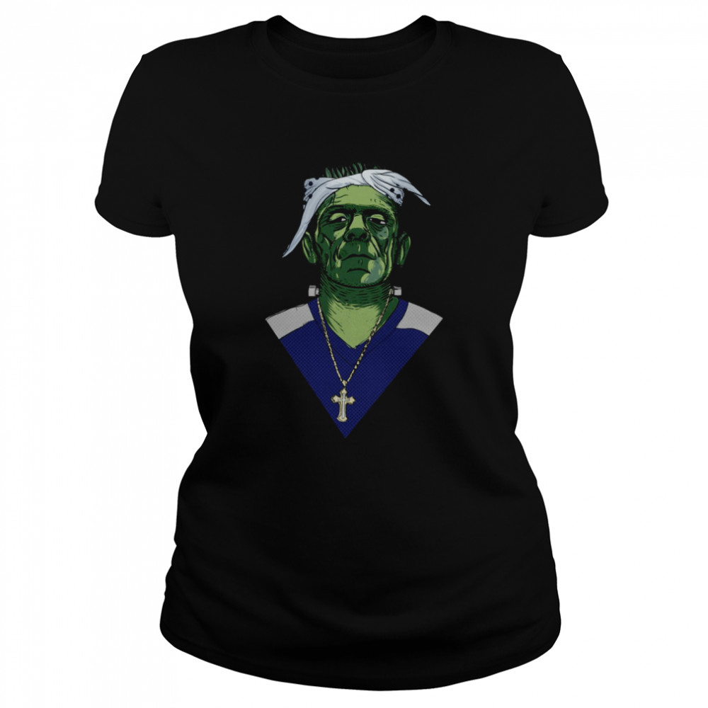 Halloween Frankenstein Gangsta Rap Hiphop shirt Classic Women's T-shirt