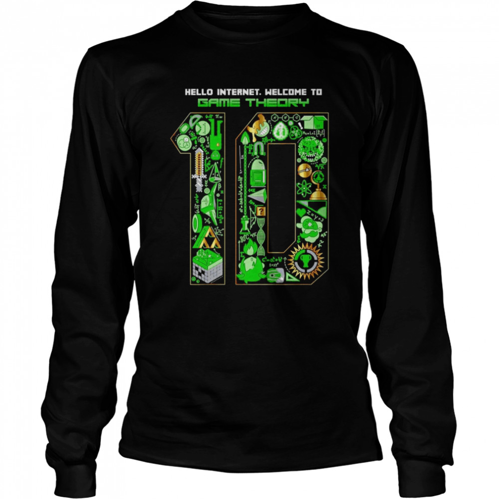 Hello Internet Welcome To Game Theory 10th Anniversary shirt Long Sleeved T-shirt