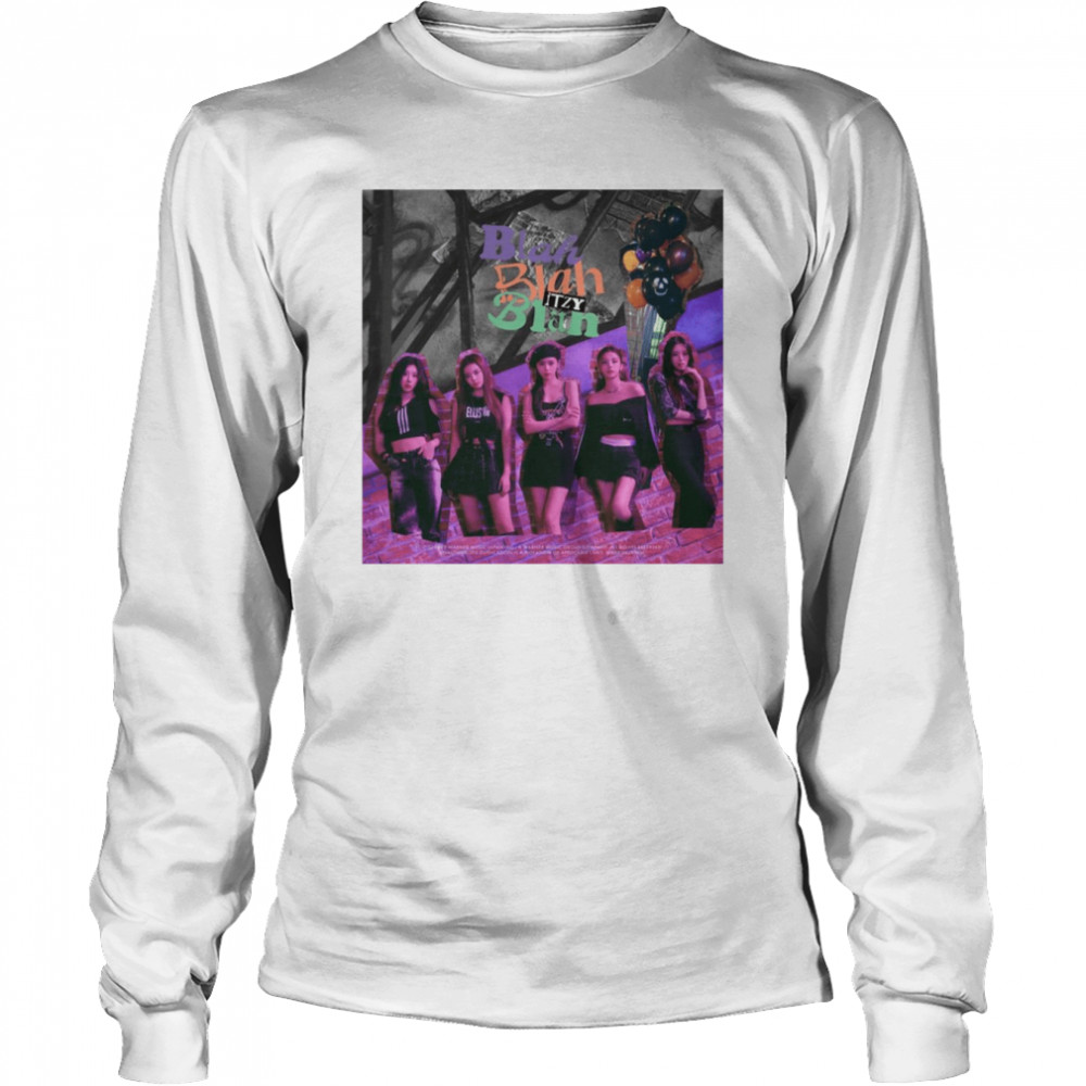 Itzy Blah Blah Blah 2022 New Album shirt Long Sleeved T-shirt