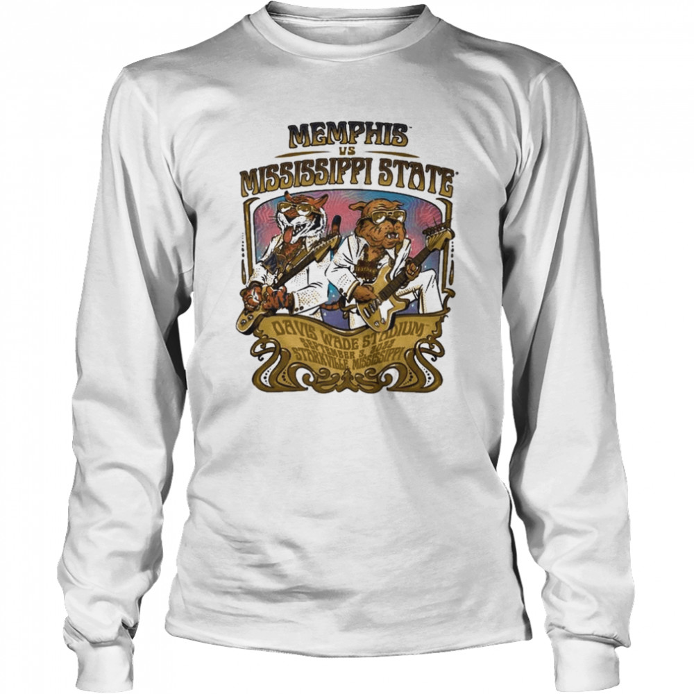 Memphis Tigers Vs. Mississippi State Bulldogs Game Day 2022  Long Sleeved T-shirt