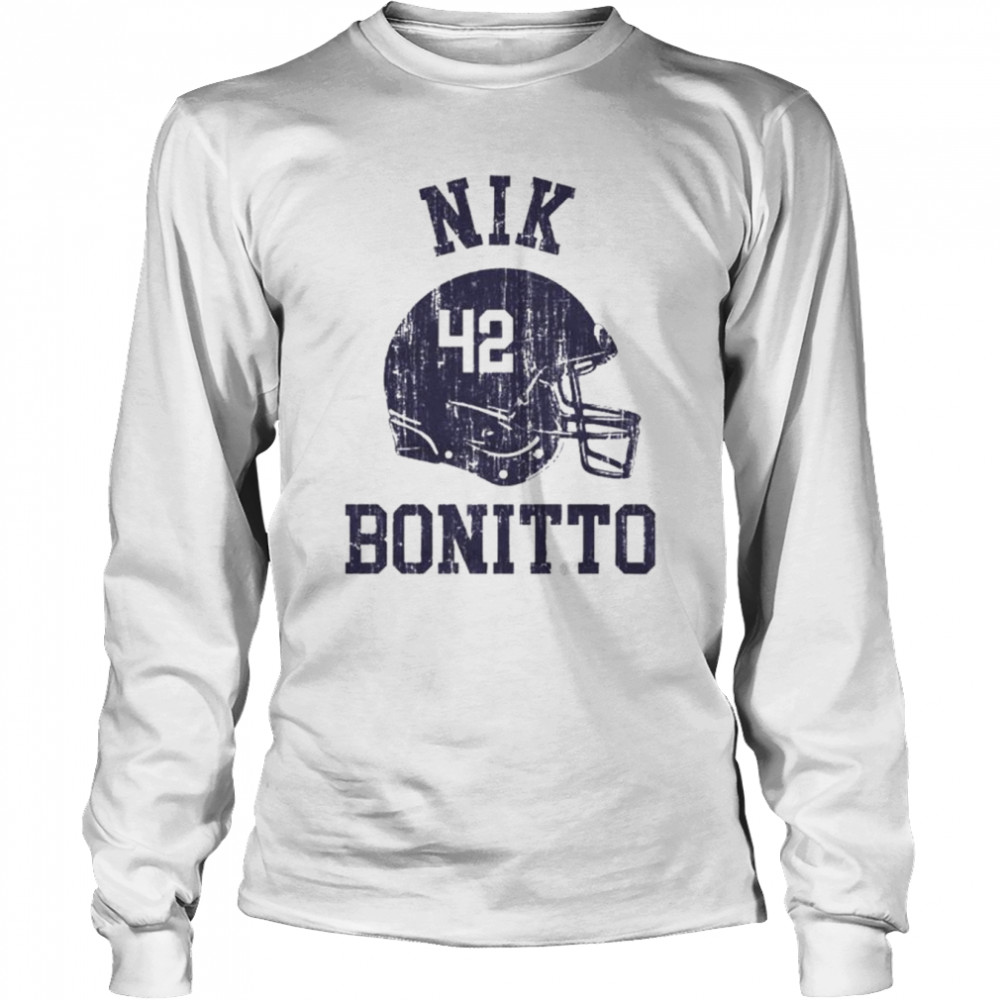 Nik Bonitto 42 Denver helmet shirt Long Sleeved T-shirt
