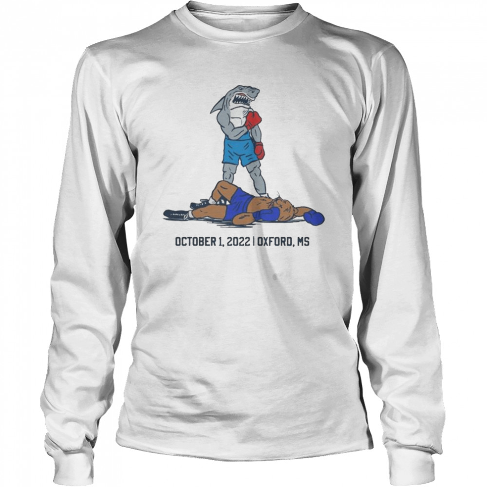Ole Miss Football Knockout October 1 2022  Long Sleeved T-shirt