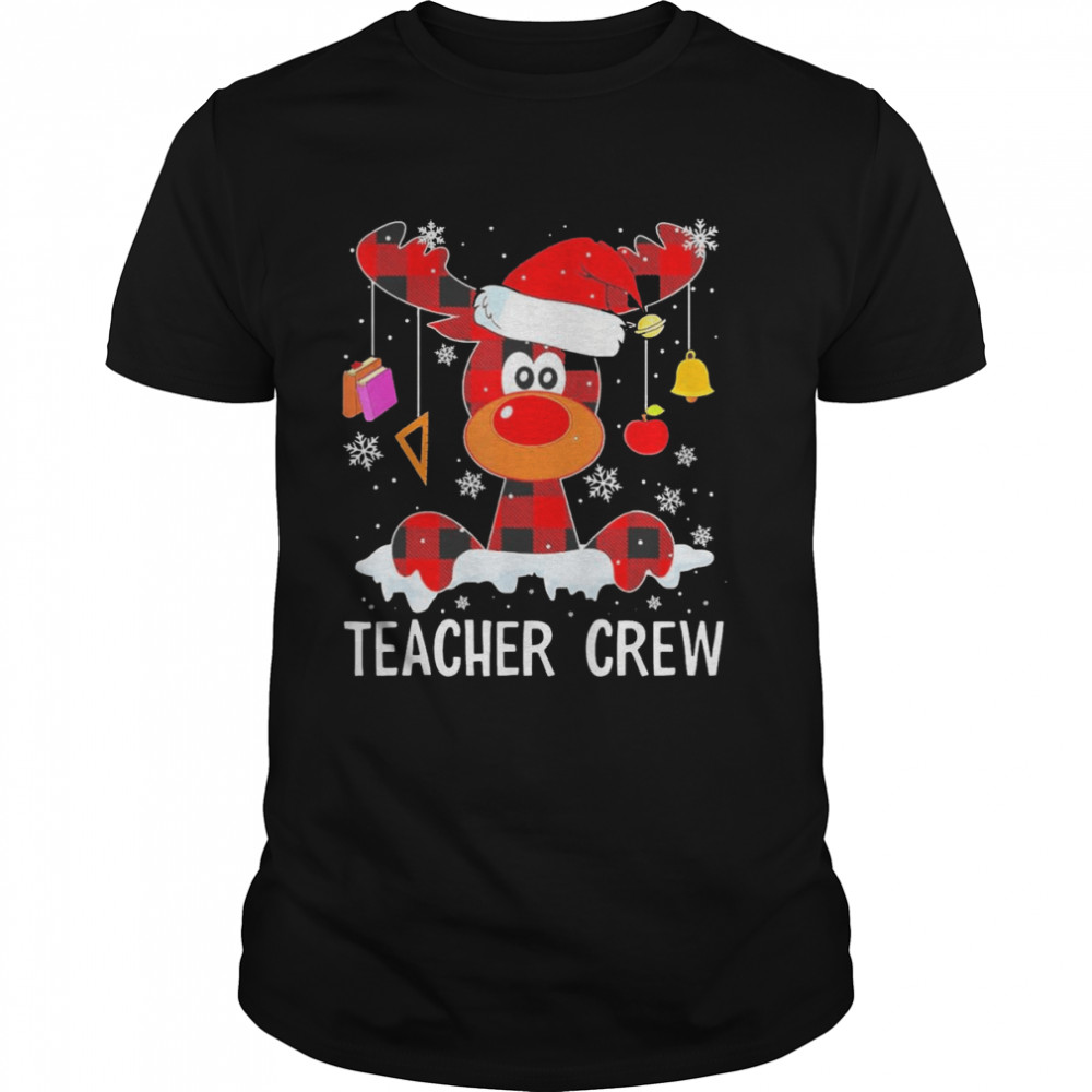 Teacher Crew Reindeer Christmas Shirt