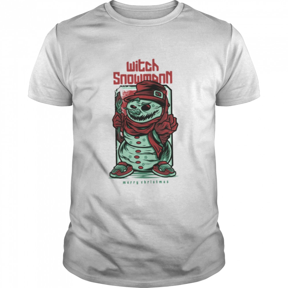 Witch Snowman Design shirt