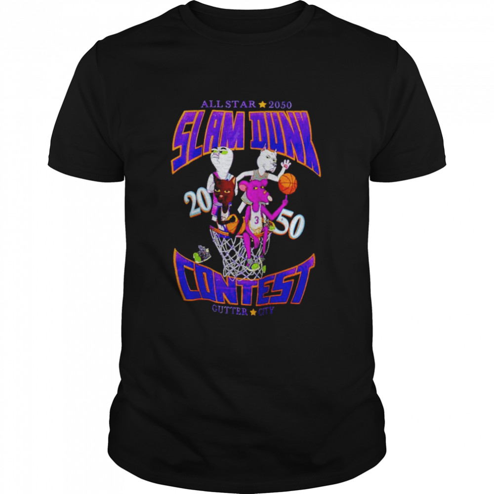All Star 2050 Slam Dunk Contest Gutter City shirt