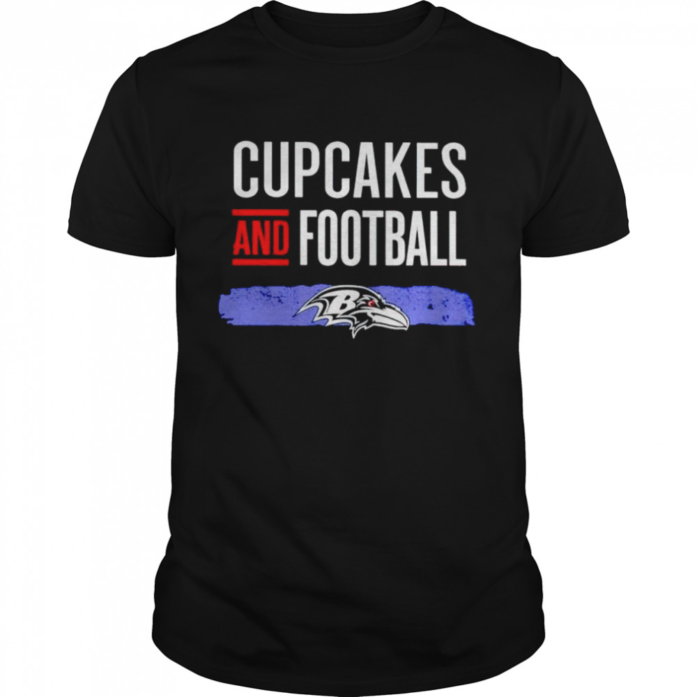 Baltimore Ravens cupcakes and football shirt