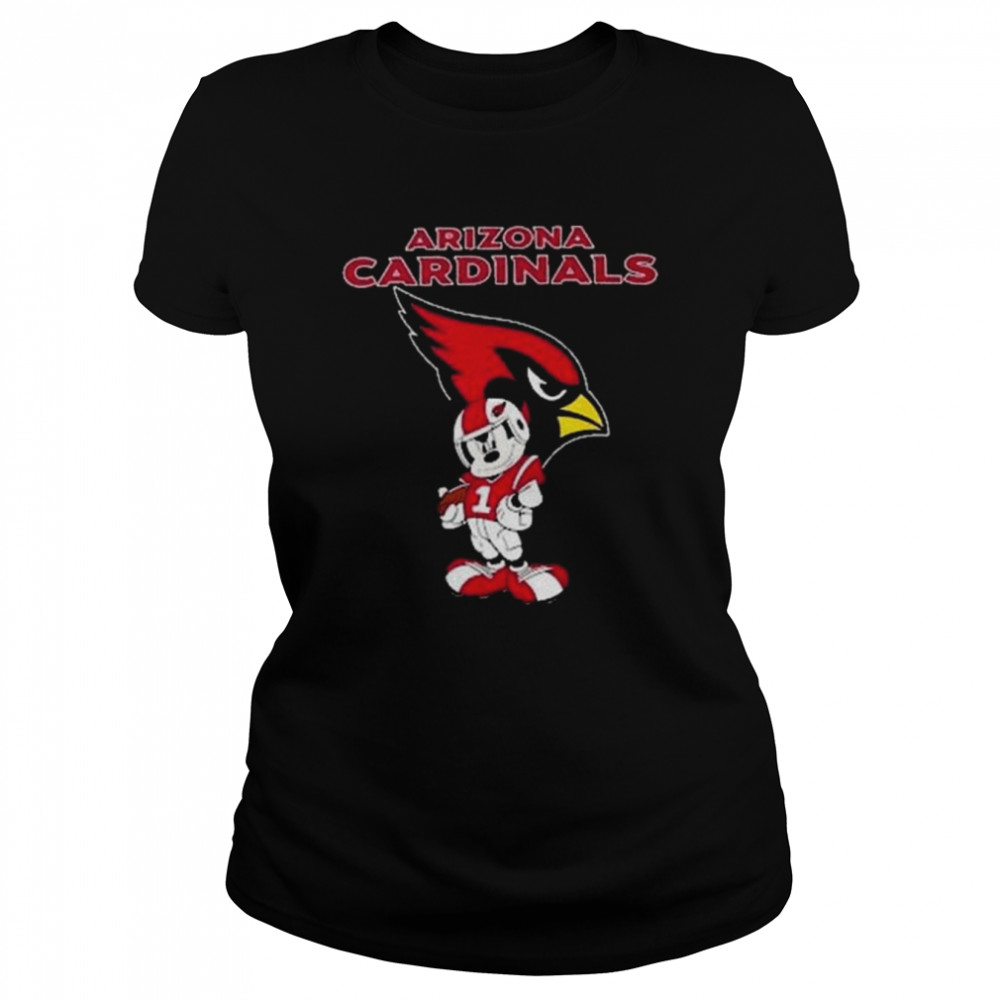 Mickey Mouse Arizona Cardinals logo 2022 shirt Classic Women's T-shirt