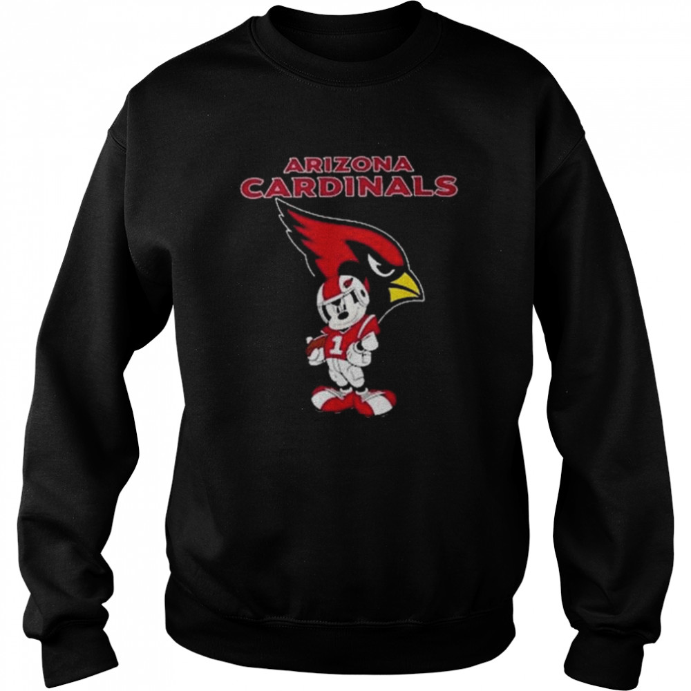 Mickey Mouse Arizona Cardinals logo 2022 shirt Unisex Sweatshirt
